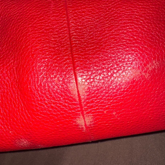 Coach Vibrant Red Leather Shoulder Bag - Picture 5 of 9